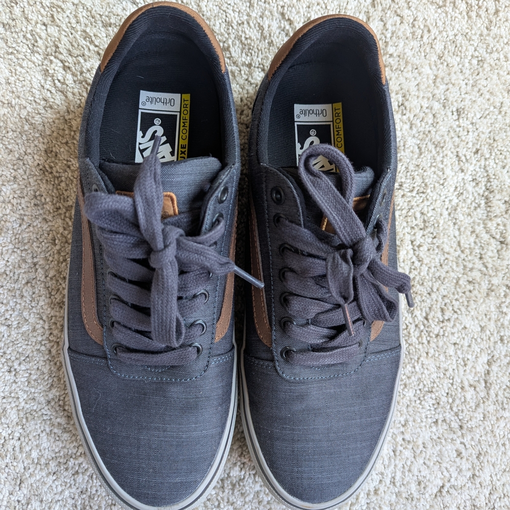 Casual Gray and Brown Men's Shoes